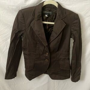 Banana Republic: Chocolate Colored Blazer- shoulder pads- 6